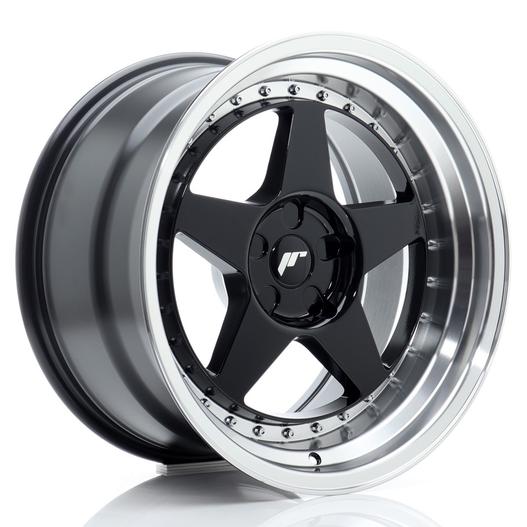 Колесный диск JR Wheels JR6 18x10,5 ET0-25 5H BLANK Gloss Black w/ Machined Lip JR61805F35X0072GBL1