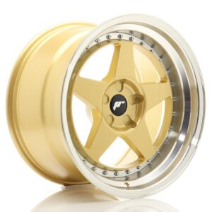 Колесный диск JR Wheels JR6 18x10,5 ET0-25 5H BLANK Gold w/ Machined Lip JR61805F35X0072GDL1