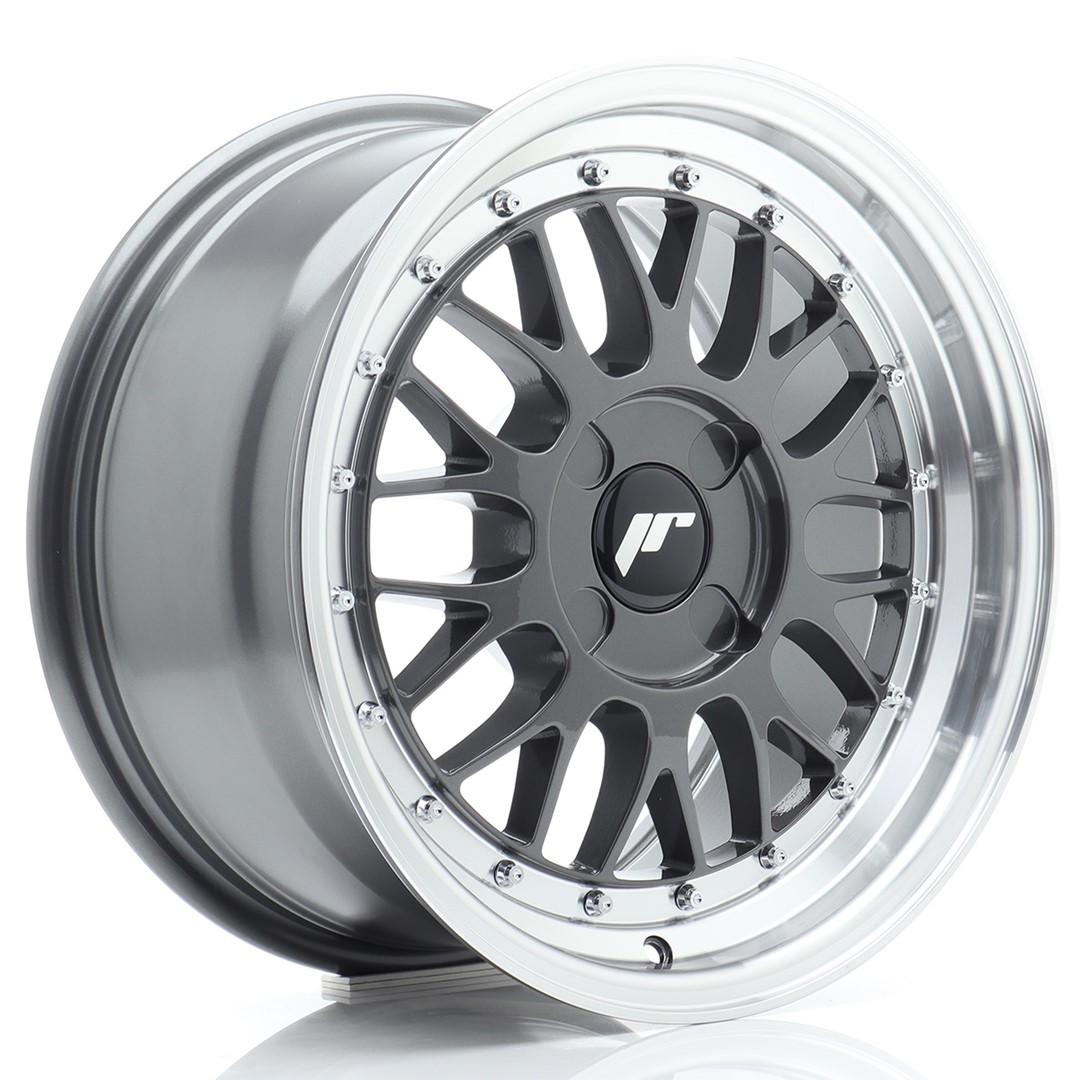 Колесный диск JR Wheels JR23 16x8 ET20-45 4H BLANK Hyper Gray w/ Machined Lip JR2316804X2067HG1