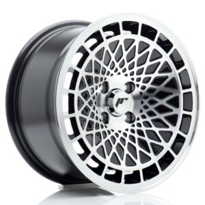 Колесный диск JR Wheels JR14 15x8 ET25 4x100 Gloss Black Machined Face JR1415804H2567BM