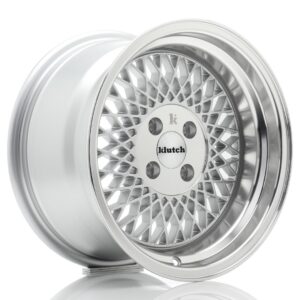 Колесный диск Klutch SL1 15x8,5 ET17 4x100 Silver w/ Machined Lip KLSL115854H1767SL