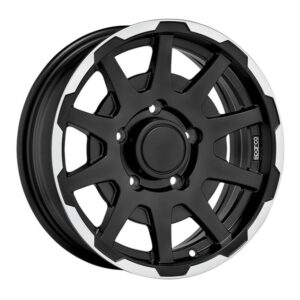 Колесный диск Sparco W29080001TC3 SPARCO DAKAR MATT BLACK LIP POLISH 5,5x16" 5x139,7 ET5 W29080001TC3