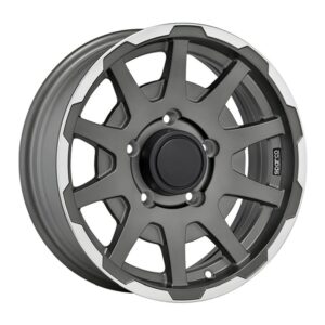 Колесный диск Sparco W29080001TM7 SPARCO DAKAR MATT DARK GREY LIP POLISHED 5,5x16" 5x139,7 ET5 W29080001TM7